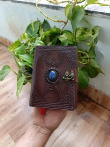 Daynamic Handmade World Leather Journal Writing Notebook Bound Notepad 8"x6" - Photo 1/4