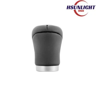 Cabezal de perilla de cambio manual de 5 velocidades de cuero negro para BMW 1997-2006 E46 serie 3 Foto 1 de 3