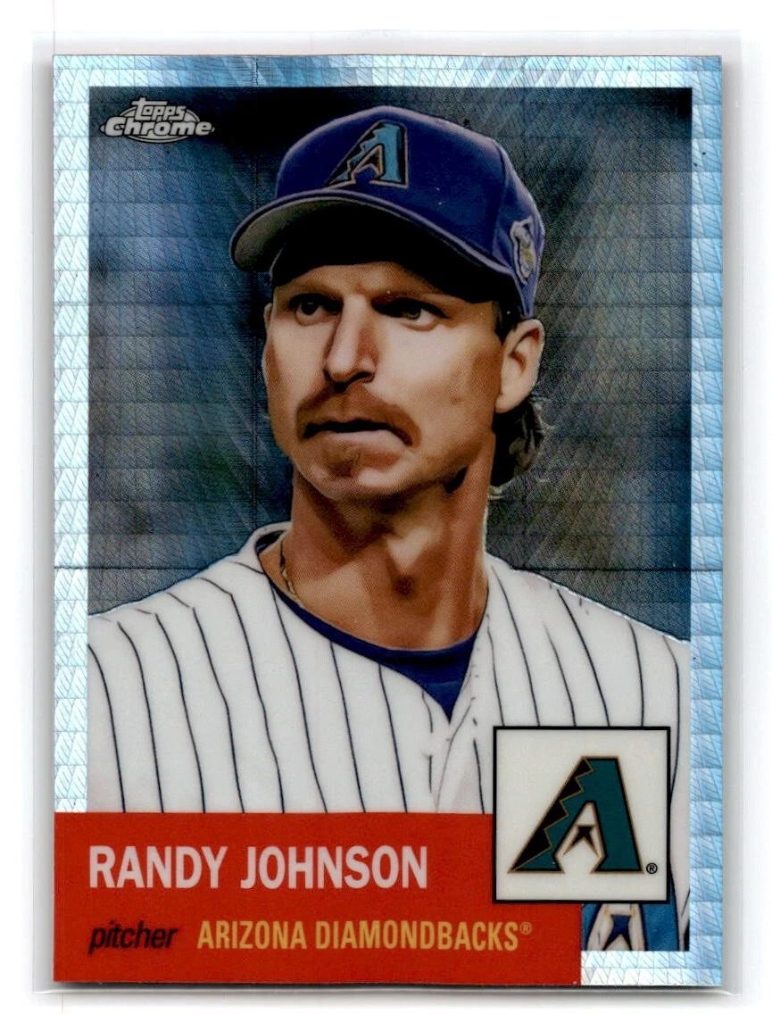 2022 Topps Chrome Platinum Anniversary Randy Johnson Prism Refractor Dbacks #454
