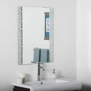 Decor Wonderland SSM5039S Frameless Rectangular Bathroom Mirror 31.5" x 23.6" - Picture 1 of 5