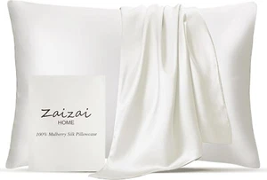 100% Pure Mulberry Silk Pillowcase Hair Skin 25 Momme 6A+ Grade Silk STANDARD - Picture 1 of 4