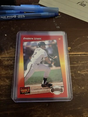 1992 Donruss Triple Play - #111 Darren Lewis - Image 1 of 2