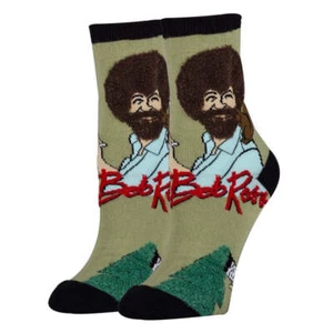Painting Bob Ross - Women's Funny Socks - Picture 1 of 3