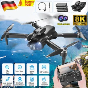 Faltbar Drohne mit 8K-HD Kamera 5G WiFi GPS FPV Quadcopter Flugzeit 30Min Drone - Bild 1 von 18