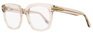 Tom Ford TF5537-B 072 Shiny Transparent Rose Champagne 52-20-140 SD* - Picture 1 of 3