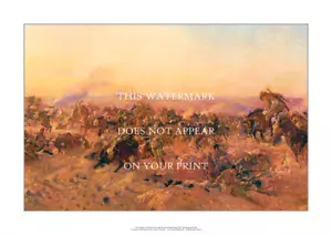 Aust Light Horse Beersheba Charge A1 Art Print – WWI 1917 – 84 x 59 cm Poster - Picture 1 of 4
