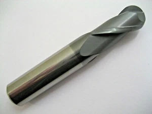 8mm CARBIDE BALL NOSED END MILL 2 FLUTE ALCrN COATED EUROPA TOOL OEMSCBN208 P29 - Picture 1 of 2