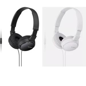 Sony MDR-ZX110AP Auriculares con cable Extra Bass con micrófono (negro/blanco) - Imagen 1 de 6