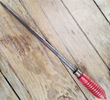 ANTIQUE VINTAGE RUSSELL GREEN RIVER WORKS SHARPENING STEEL 17" OVERALL LENGTH