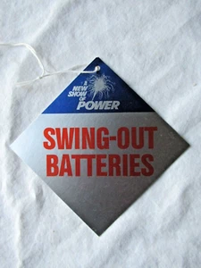Case Card Tag Dealer Showroom Promotional Card Tag Tractor Swing-Out Batter 4x4" - Picture 1 of 2