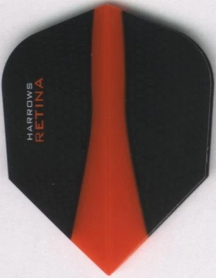 HARROWS Orange RETINA Dart Flights: 3 per set