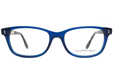 Armações de óculos Ernest Hemingway 4617 COB azul brilhante preto retângulo 52-17-140 - Imagem 1 de 4