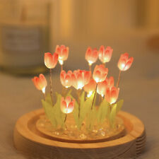 LED Night Light Home Decorative Tulip Flower Lamp Bedside Bedroom Room Lights