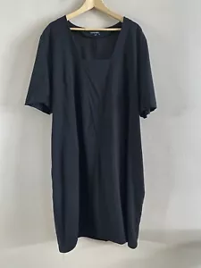 Universal Standard Women's Black Short Sleeve Dress Pockets Size MEDIUM (18-20) - Picture 1 of 12