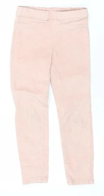 H&M Girls Pink Corduroy Jegging Trousers Size 6 Years Slim Fit - Изображение 1 из 4