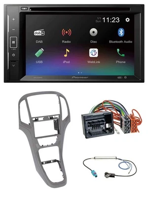 Pioneer Bluetooth MP3 USB 2DIN DAB DVD Autoradio für Opel Astra J ab 09 Titangra - Bild 1 von 4