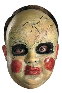 Disfraz Manchado Muñeca Mascarilla, Rosey agrietada Disfraz Halloween Adulto - Imagen 1 de 5