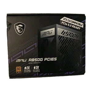 MSI MPG A850G PCIe 5.0 ATX 3.0 850W Power Supply PSU 80 Plus Gold Fully Modular - Zdjęcie 1 z 15