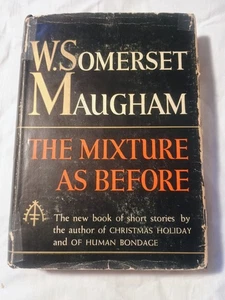 The Mixture As Before W Somerset Maugham 1940 Vintage HCDJ - Foto 1 di 20
