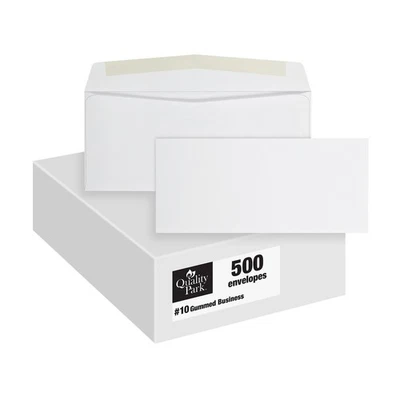 #10 Envelopes, Letter Size White Mailing Envelopes, 4-1/8x9-1/2 Inch, No Wind... - Image 1 of 4