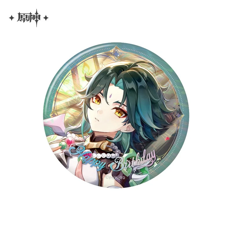 miHoYo Genshin Impact Xiao Badge Happy Birthday 2025 Pins Official Original - Image 1 of 1