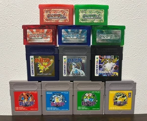 Emerald Ruby ​​Sapphire Firered Leafgreen Blue Green Red Yellow Gold Silver GB - Picture 1 of 3