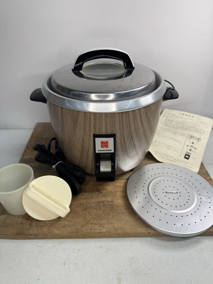Cocina vaporera vintage Panasonic Rice O Mat modelo SR-10EG probada grano de madera como nueva Foto 1 de 4
