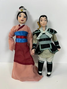 *RARE* Mulan Figures/Dolls x2 - Deagostini Disney Princess Porcelain - Picture 1 of 3