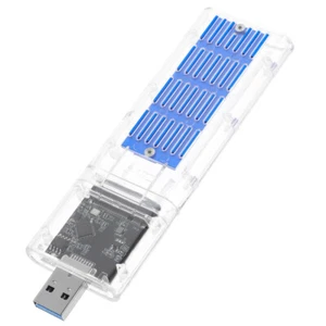 Hard Drive Enclosure USB SSD Box Mobile Hard Disk Box Plastic SSD Enclosure - Afbeelding 1 van 12