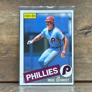 1985 O-Pee-Chee Mike Schmidt Philadelphia Phillies OPC #67 Baseball Card HOF - Picture 1 of 2
