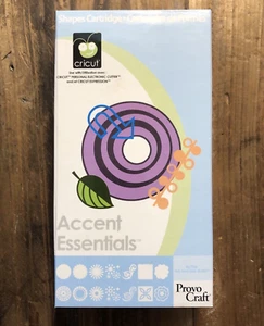 Cricut Expression Cartridge Accent Essentials Shapes 29-0391 Crafts retired - Bild 1 von 4