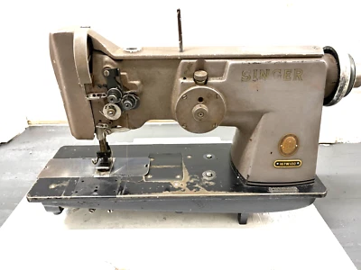 SINGER 167 W 100  TWO NEEDLE  ZIG ZAG  SPACING AS IS  INDUSTRIAL SEWING MACHINE - Image 1 of 4