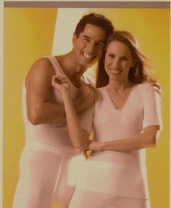 Angora Damen Unterwäsche 50% Angora Unterhemd Wärmewäsche Kurz Arm Beige Gernora - Bild 1 von 2