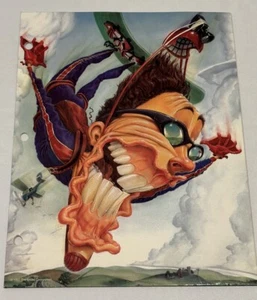 Vintage MEAD 1997 Adrenaline Skydiving Skydiver School Notebook Binder Folder - Picture 1 of 11