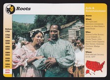 ROOTS TV Mini Series John Amos Madge Sinclair 1995 GROLIER STORY OF AMERICA CARD