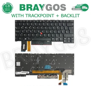 Für Lenovo Thinkpad E480 E485 E490 E495 L380 L390 UK Tastatur Hintergrundbeleuchtung & Zeiger - Bild 1 von 3