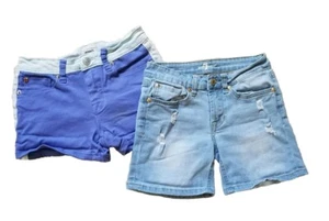 Girl's Seven for all Mankind/Hudson Stretch Jean Shorts Size 10 (Lot of 2) - Picture 1 of 9
