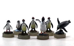 Set of 7 Kaiyodo Capsule Aquarium Penguin Bird Figure - Picture 1 of 6