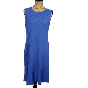 NWT Narciso Rodriguez Womens 48 Dress Solid Blue Sleeveless Knee Length Sheath - Picture 1 of 8