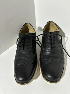 Zapatos de vestir informales COLE HAAN cuero negro suave punta de ala Oxford para hombre 11,5 M - Imagen 1 de 6