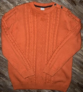 NWOT Gymboree Burnt Orange Terracotta Fall Halloween  Sweater Boys 12 - Picture 1 of 3