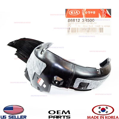 Genuine Fender Liner Front RIGHT Passenger Side OEM KIA CADENZA 14-16 868123R500 - Image 1 of 3