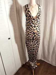 Missguided | Women’s | Dresses | L | Halter Cheetah Print Maxi Dress - Picture 1 of 5