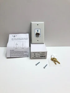 NEW EDWARDS SD-TRK REMOTE RESET & TEST STATION SWITCH 2 KEYS 2W/SIG CAT45 - Picture 1 of 5