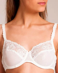 NUEVO SIN ETIQUETAS Sujetador Transparente de Alambre Marfil Chantelle 34B 2601 - Imagen 1 de 1