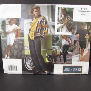 Vogue Sport Vintage 90s Wardrobe Bomber Jacket 8 10 12 Vogue 1101 Sewing Pattern - Picture 1 of 6
