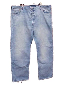 OLD BIG E LEVI'S LOT 501 VINTAGE DENIM BLUE JEANS BUTTON FLY CW-0619 W52 x L32 - Picture 1 of 22