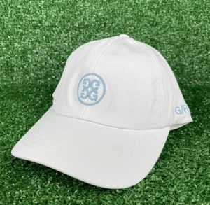 G/Fore NWT Nylon Golf Snapback Hat Cap White Baby Blue Adjustable New - Picture 1 of 6