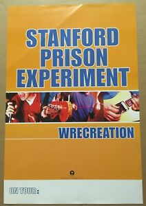 STANFORD PRISON EXPERIMENT Rare 1998 TOUR PROMO POSTER For Wrecreation CD 18x27