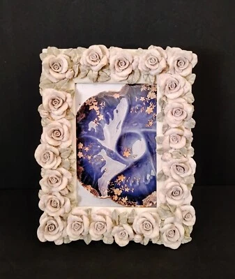 Ceramic Rose 4x6 Photo Frame  - Image 1 of 4